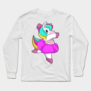 Unicorn Ballerina Ballet Long Sleeve T-Shirt